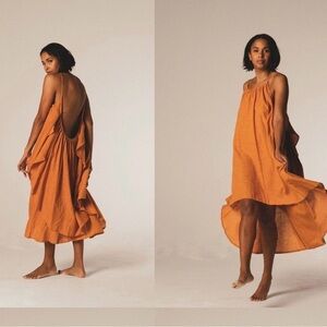 A PERFECT NOMAD Grace Dress Sunset Organic Cotton